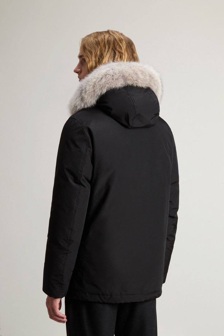 Arctic Anorak in Ramar Cloth with Detachable Fur Black photo 3 | Woolrich