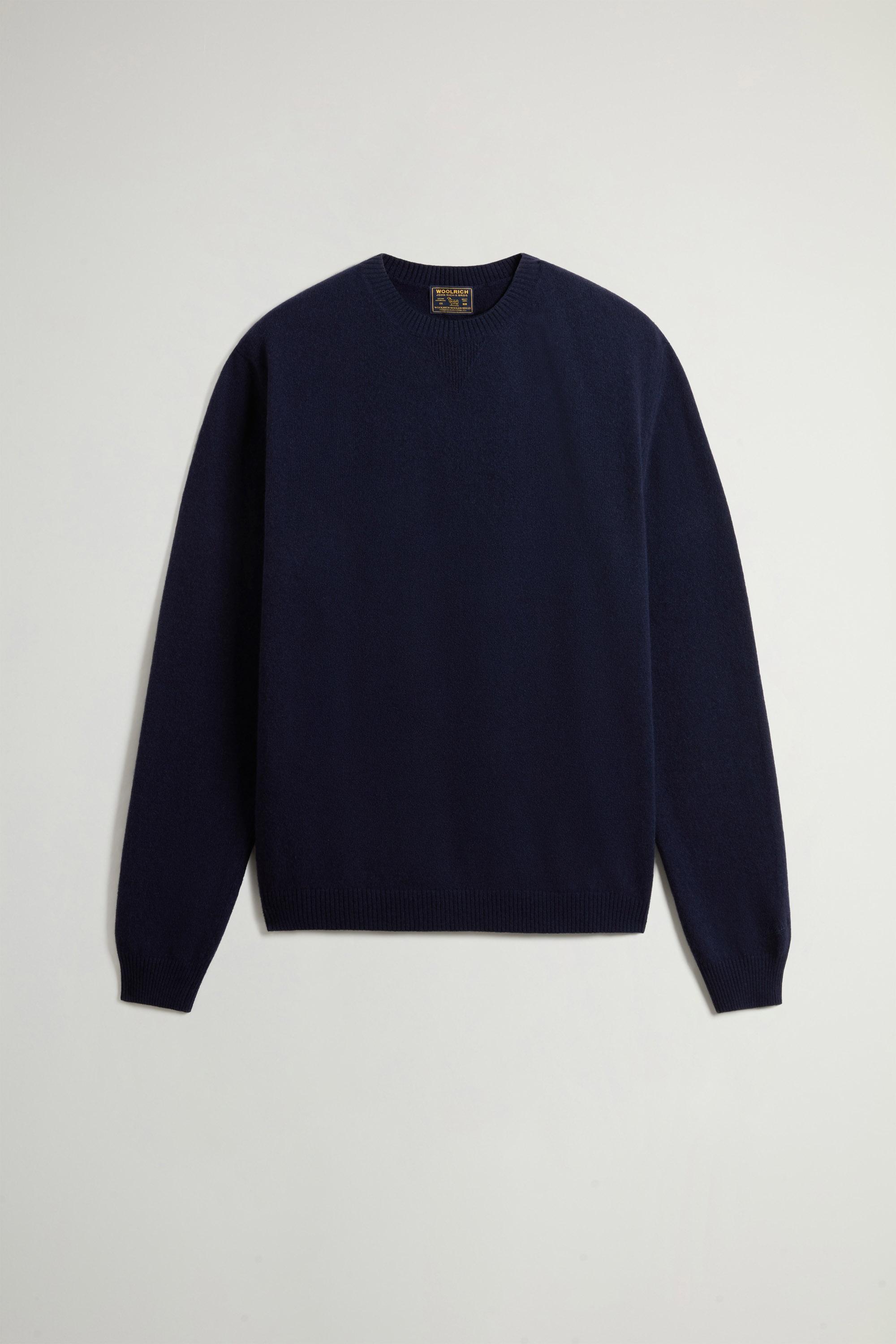 WOOL CASHMERE CREWNECK GG13 Blue photo 5 | Woolrich