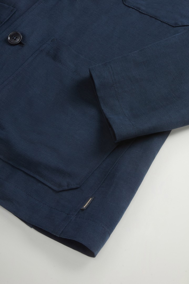 Blazer in Linen Blend Blue photo 7 | Woolrich