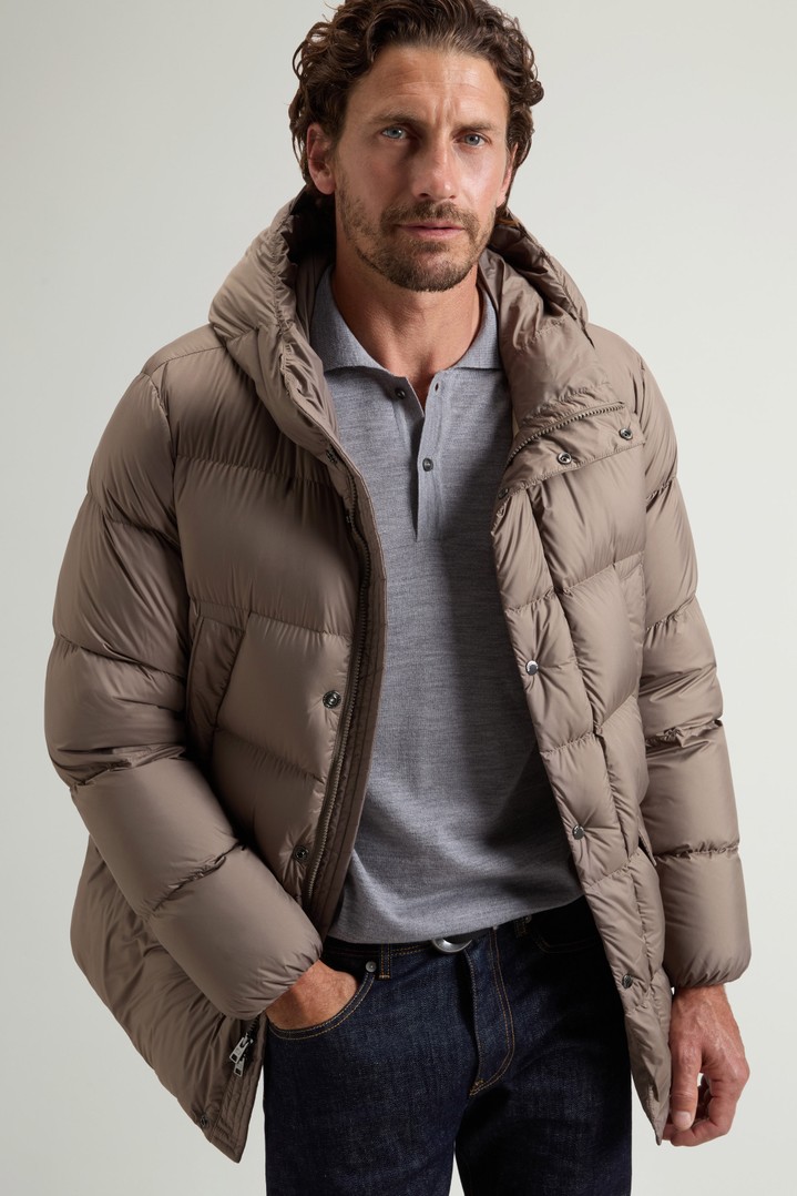 Cloud Parka in Microfiber Brown photo 4 | Woolrich