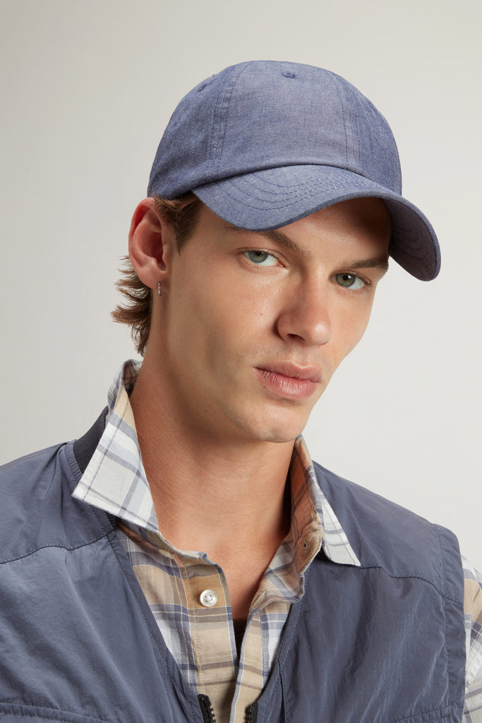 INDIGO LOGO BASEBALL CAP Blue photo 4 | Woolrich