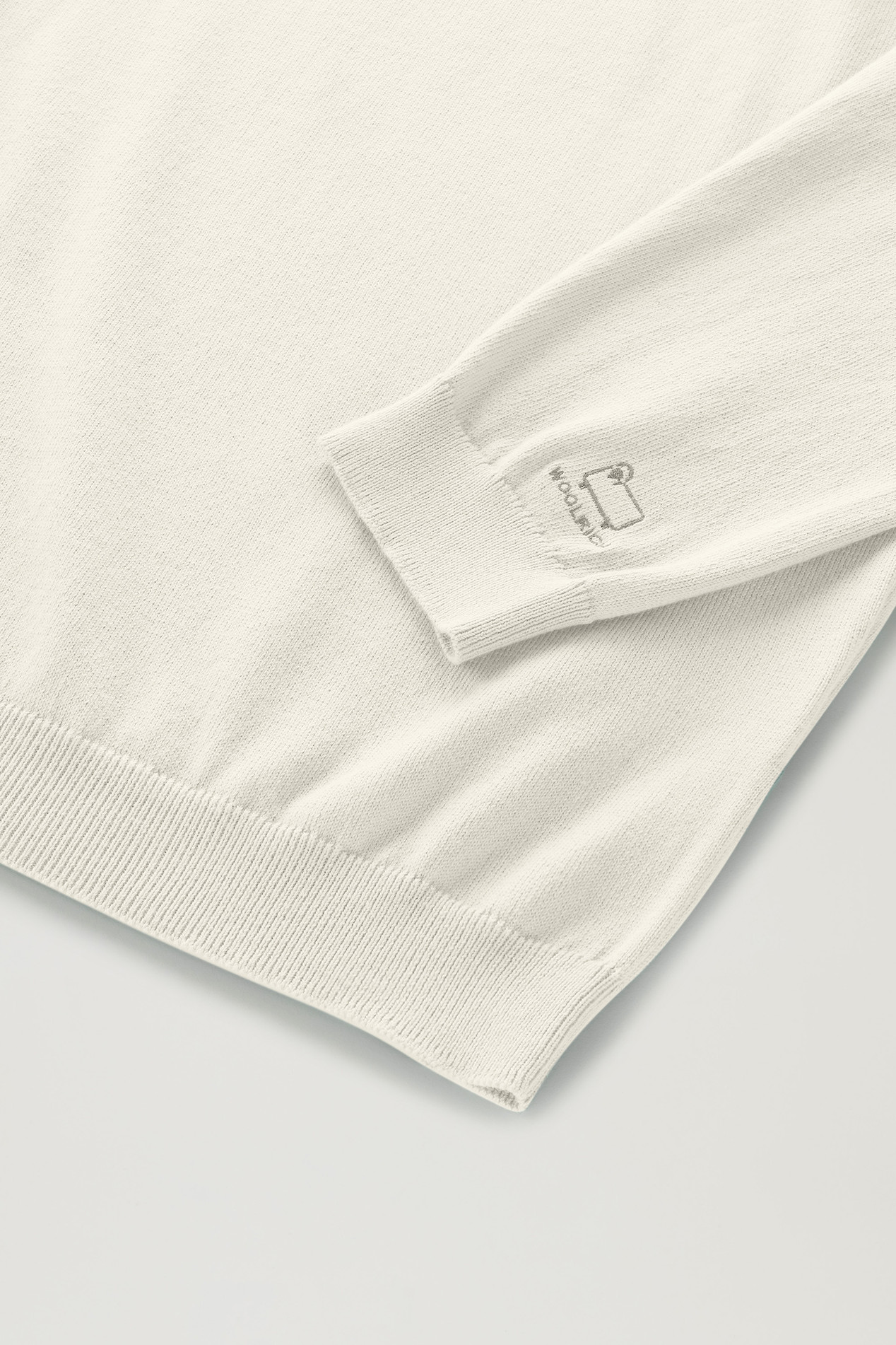 Pure Cotton Crewneck Sweater White photo 3 | Woolrich