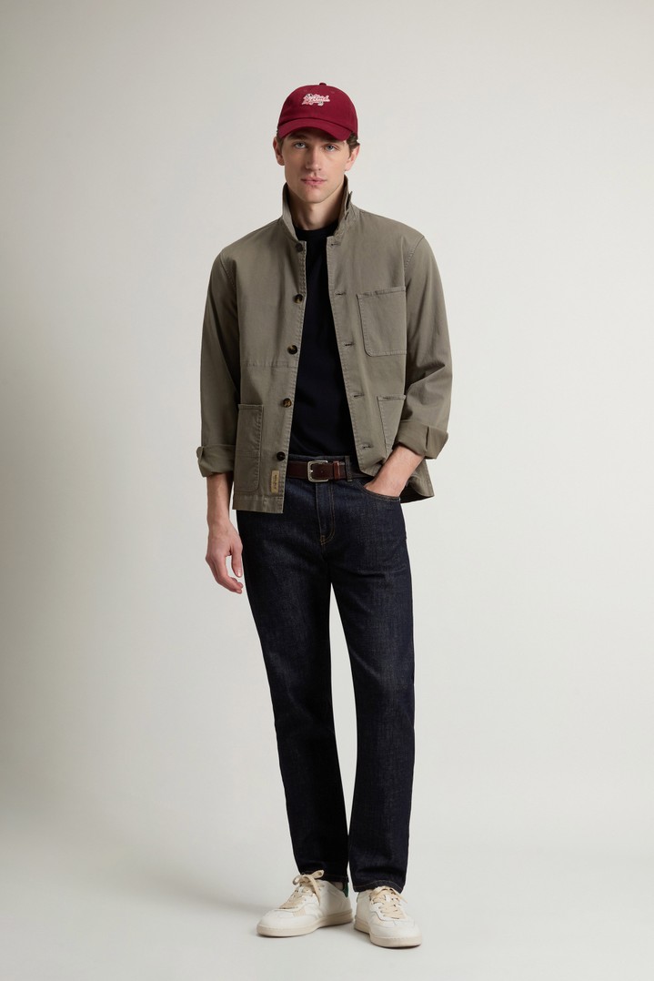 COTTON TWILL CHORE JACKET GD Green photo 2 | Woolrich