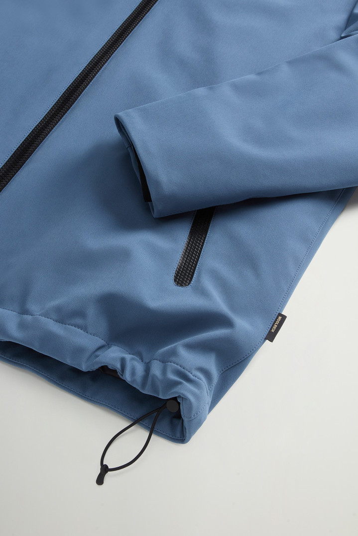 Pacific Jacket in Tech Softshell Blue photo 4 | Woolrich