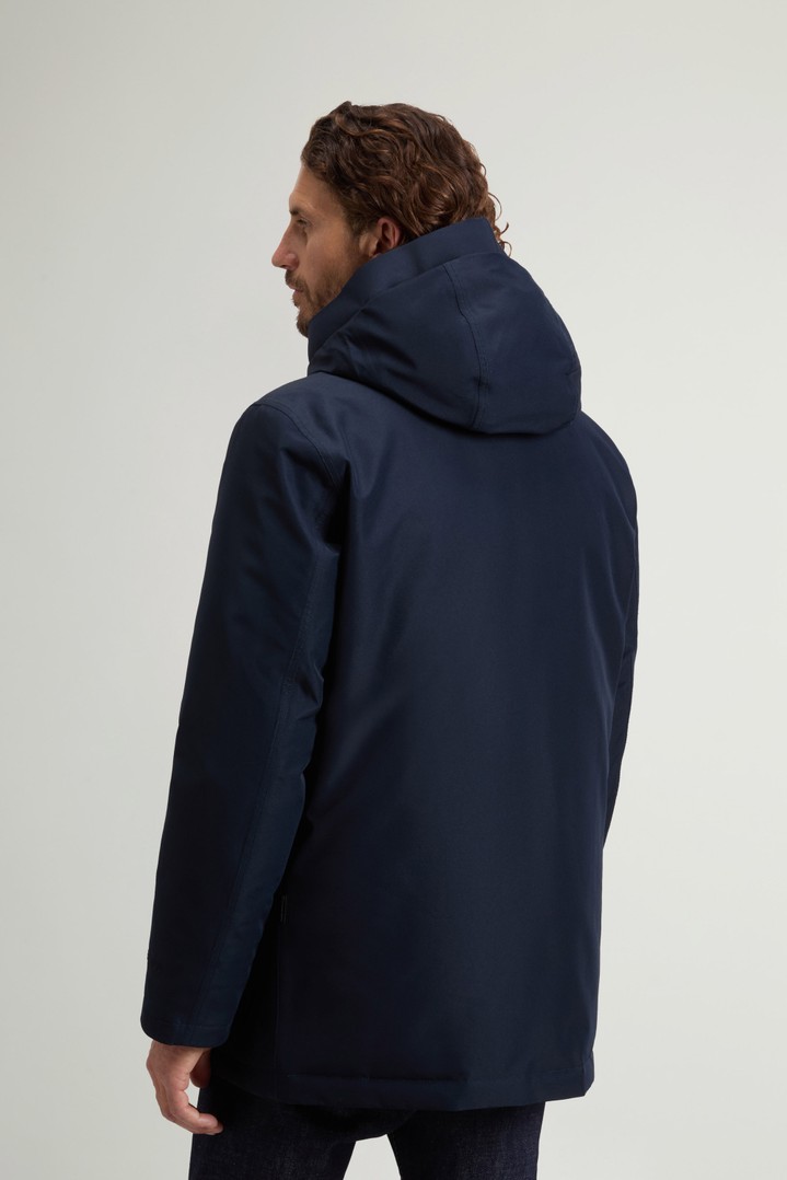 Waterproof Parka in Recycled Two-Layered GORE-TEX Fabric Blue photo 3 | Woolrich