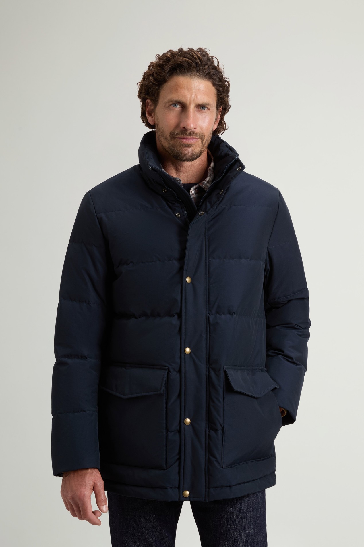 RAMAR CLOTH PUFFER Blue photo 1 | Woolrich