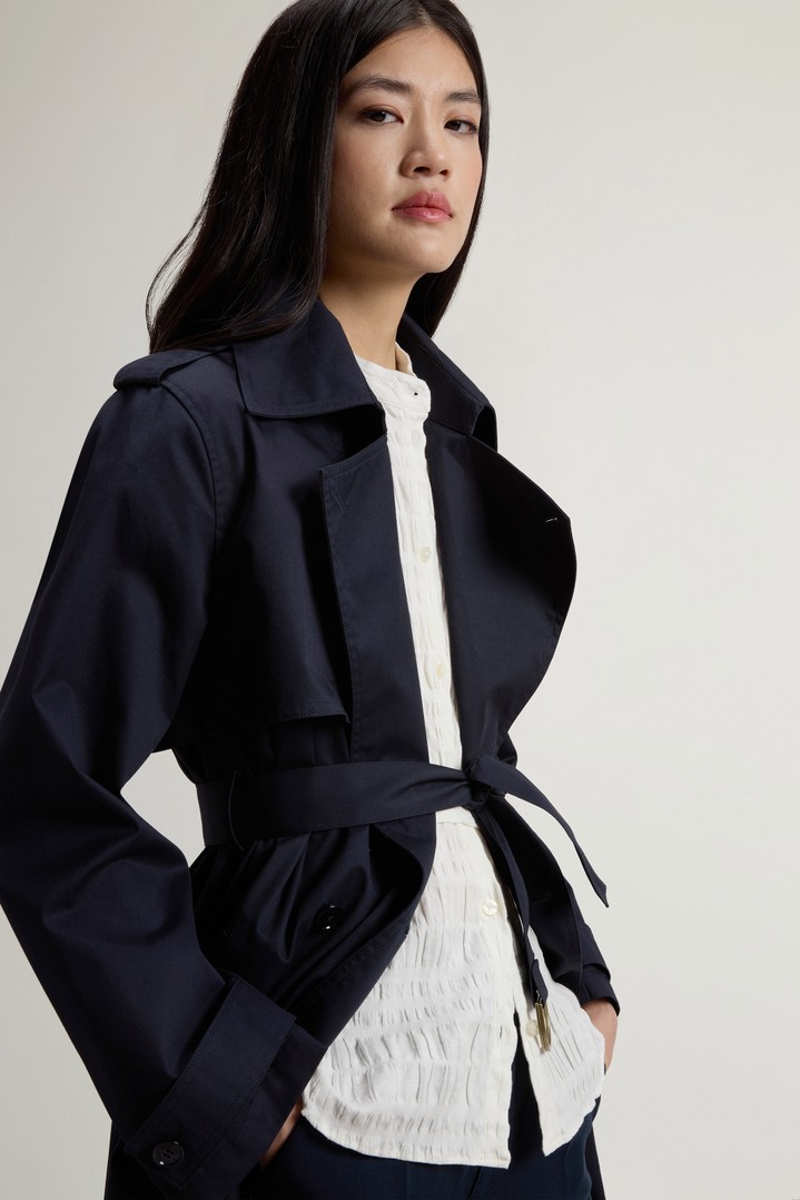 TECH COTTON TRENCH Blue photo 4 | Woolrich