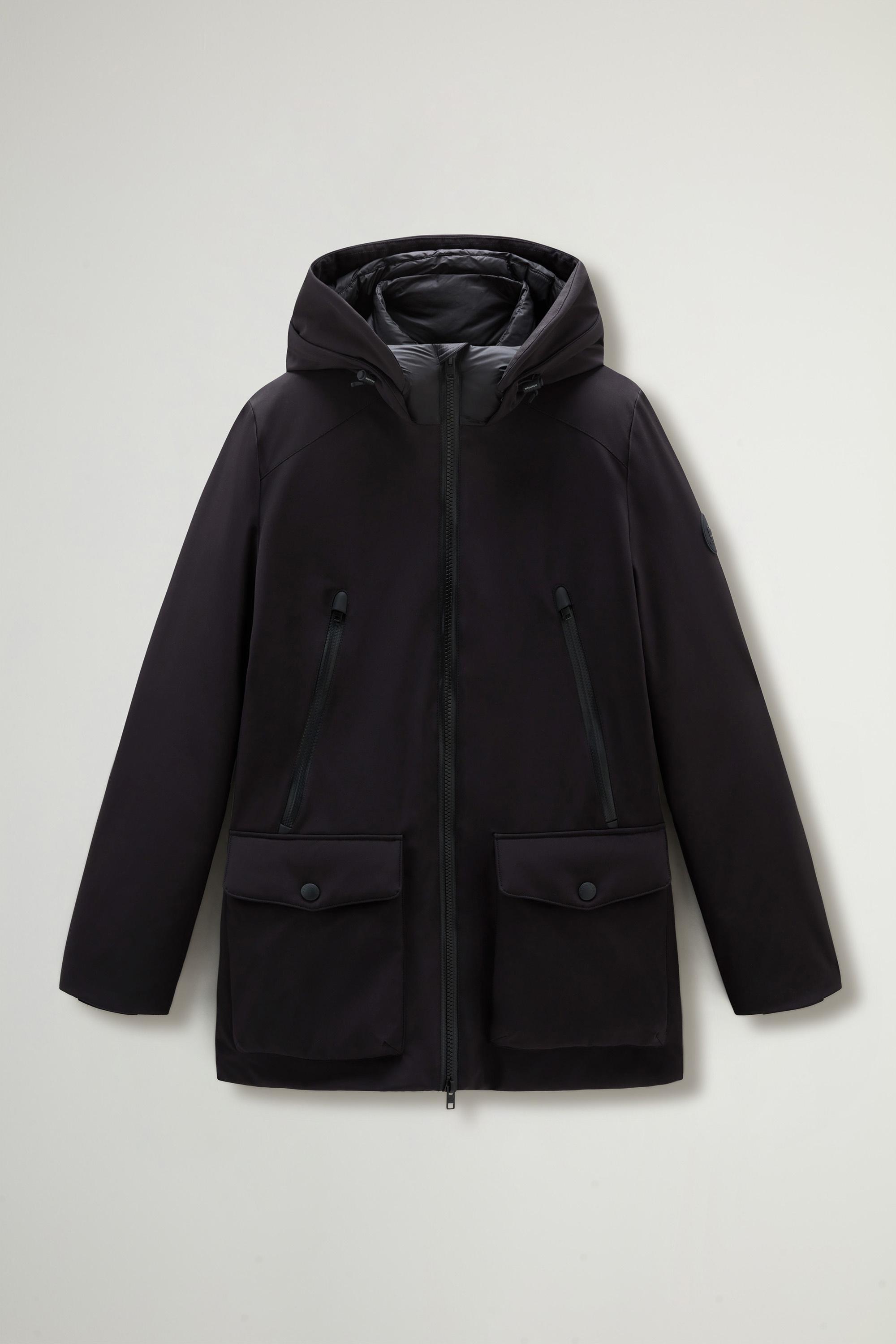 Parka in Tech Softshell Black photo 1 | Woolrich