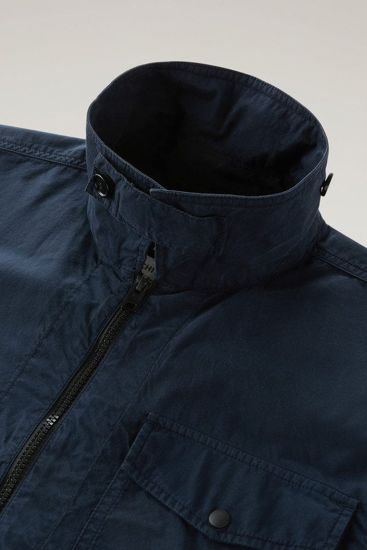 Garment-Dyed Overshirt in Pure Cotton Blue photo 3 | Woolrich