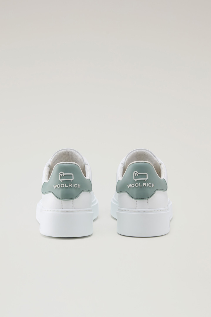 Classic Court Sneakers in Leather with Contrasting Patch White photo 3 | Woolrich