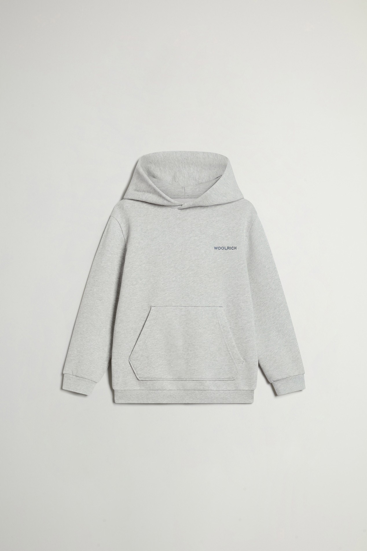 LOGO HOODIE Gray photo 1 | Woolrich