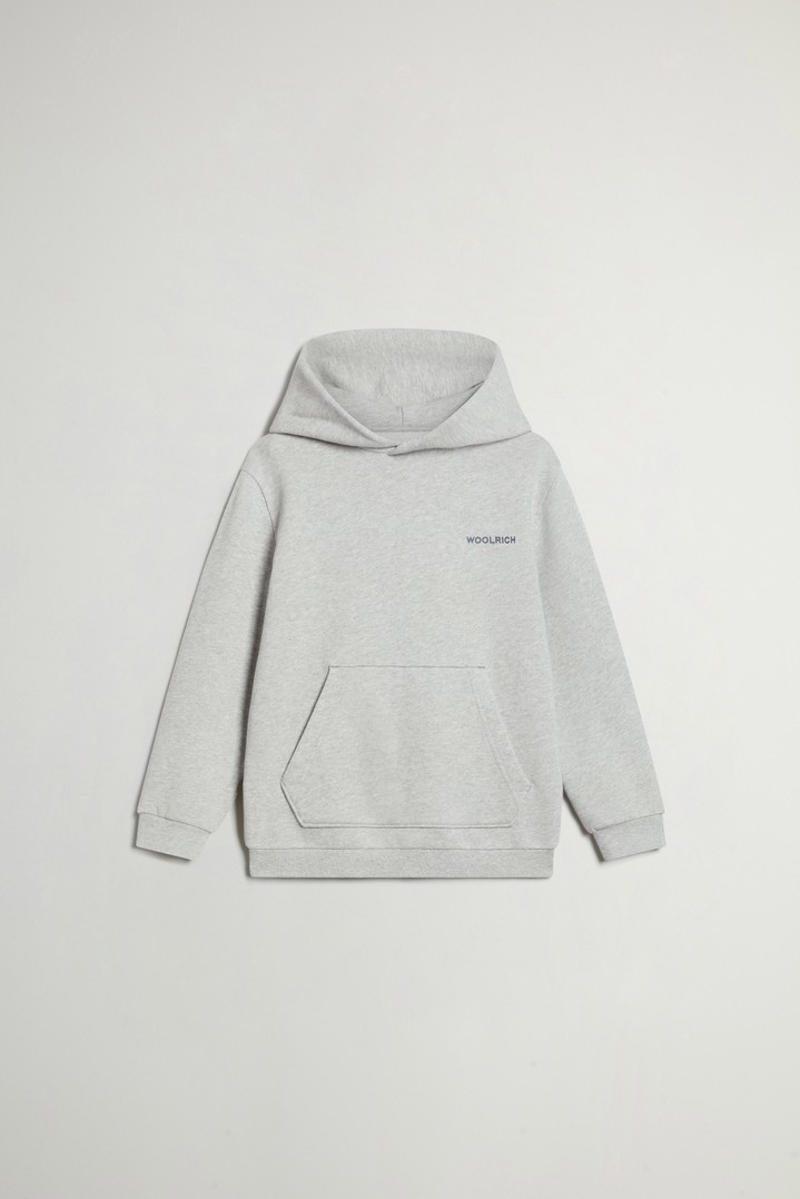 LOGO HOODIE Gray photo 1 | Woolrich