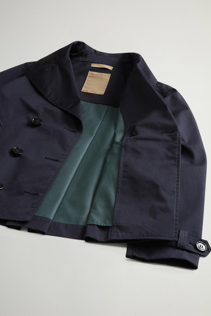 TECH COTTON PEACOAT Blue photo 8 | Woolrich
