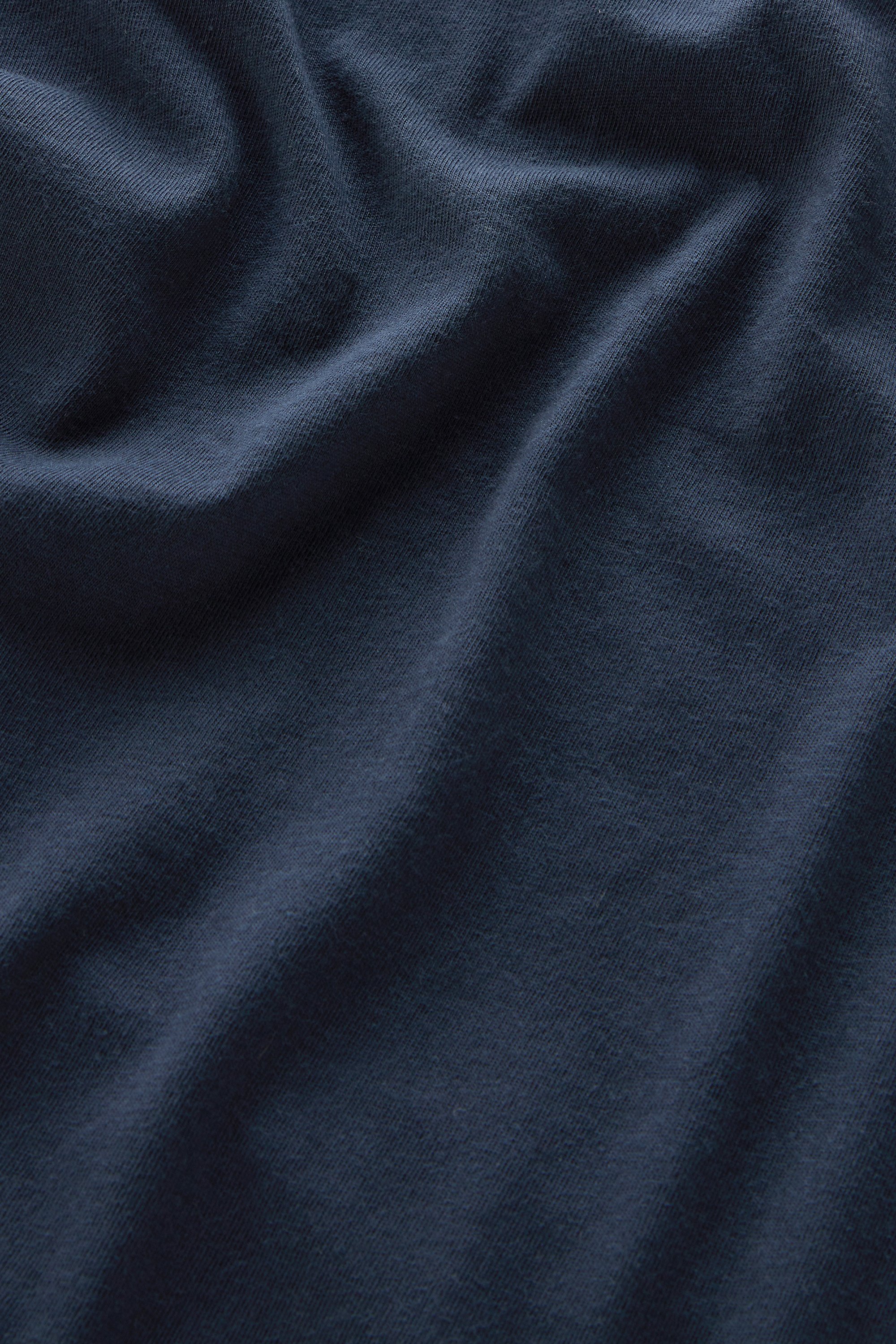 Pure Cotton T-Shirt with Chest Pocket Blue photo 4 | Woolrich