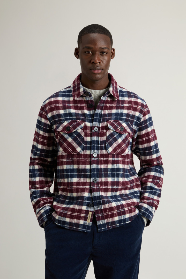 Wool-Blend Overshirt with Checked Pattern Multicolor photo 1 | Woolrich