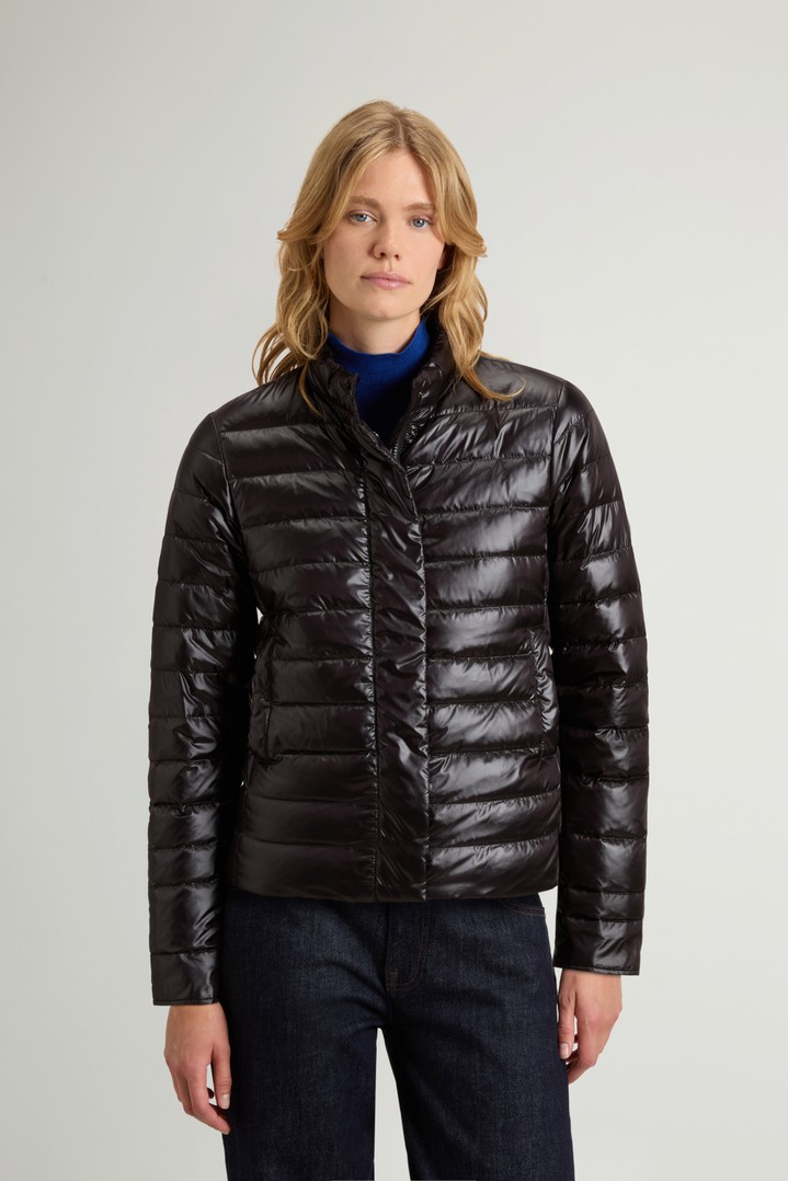 Lightweight Down Jacket in Liquid Nylon Black photo 1 | Woolrich