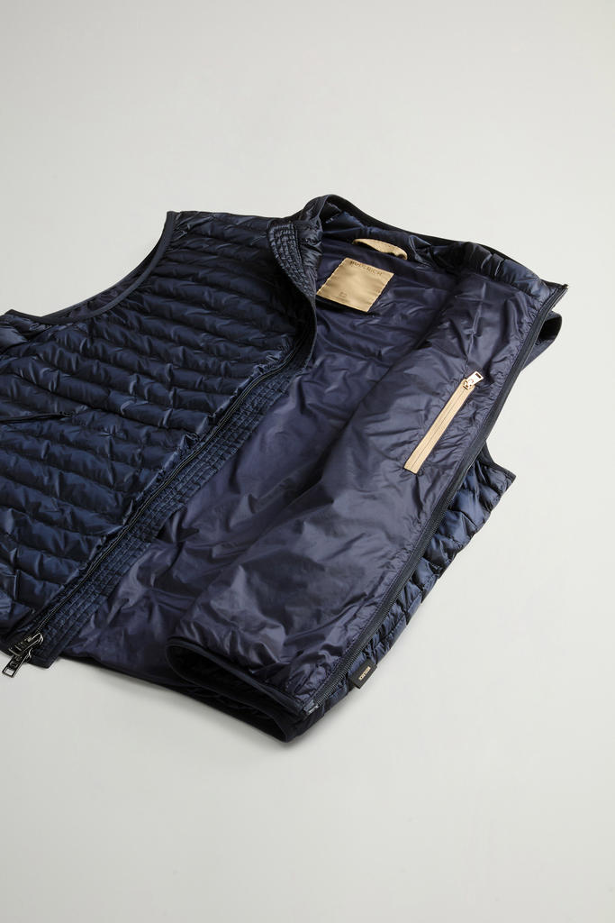 Allen Padded Vest in Ripstop Nylon Blue photo 8 | Woolrich
