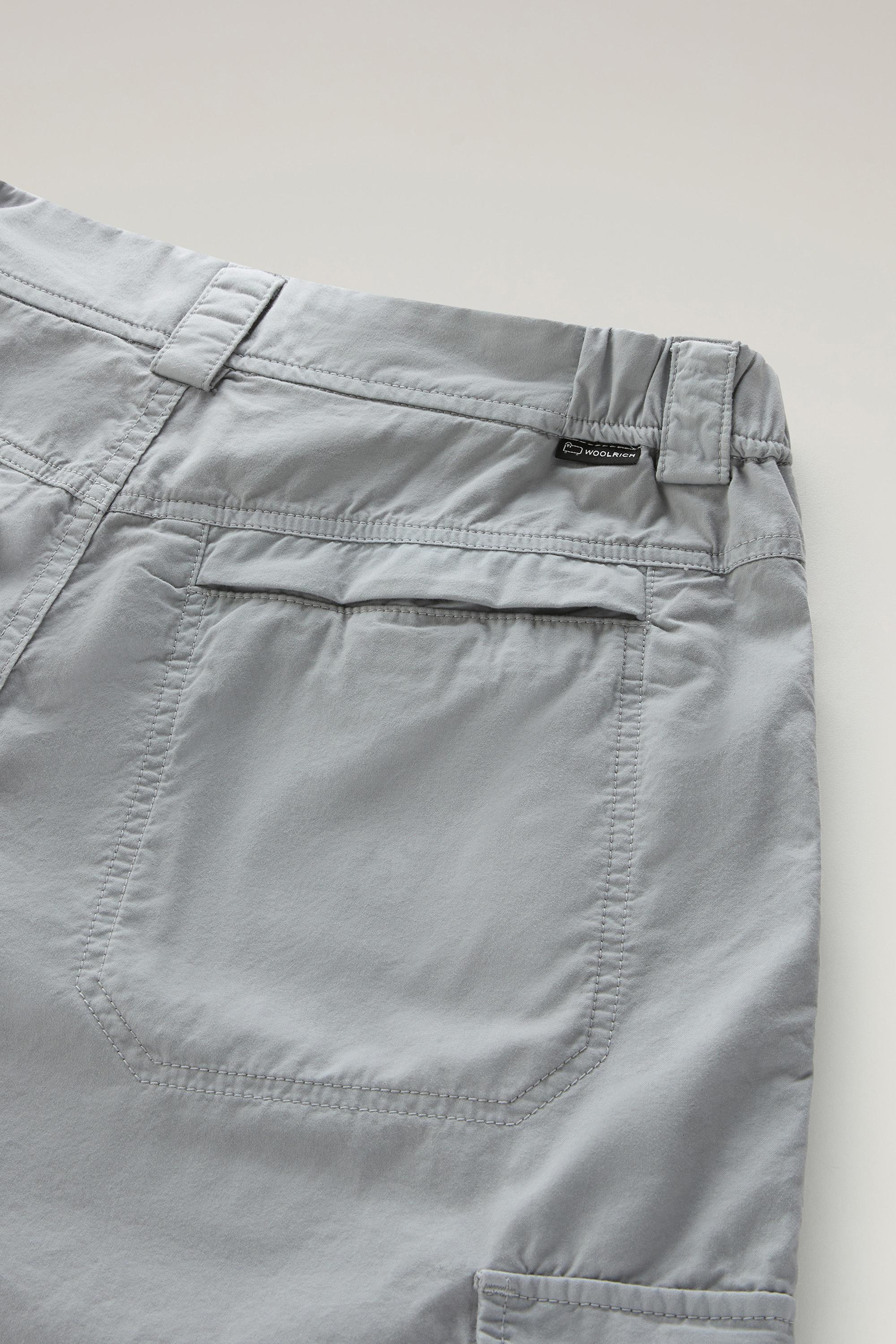 Cargo Pants in Pure Cotton Gabardine Gray photo 4 | Woolrich
