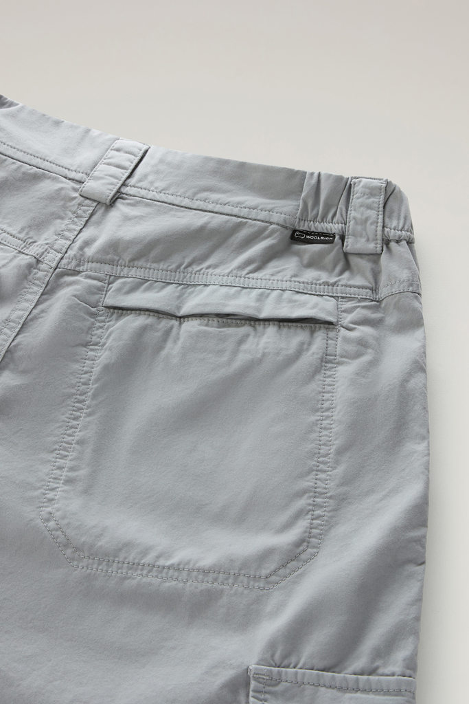 Cargo Pants in Pure Cotton Gabardine Gray photo 4 | Woolrich
