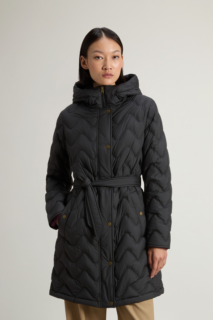 Quilted Microfiber Heritage Parka Black photo 1 | Woolrich