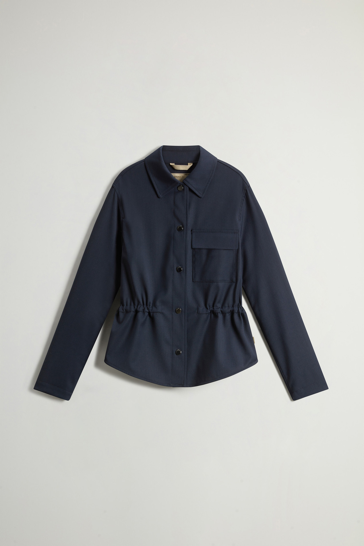 Overshirt in Wool Blend Blue photo 5 | Woolrich