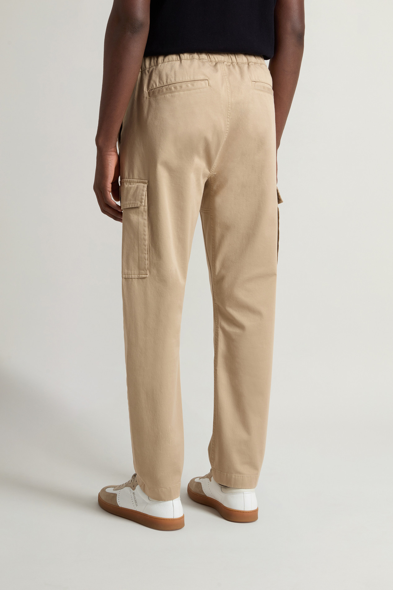Garment-Dyed Cargo Pants with Belt Beige photo 3 | Woolrich