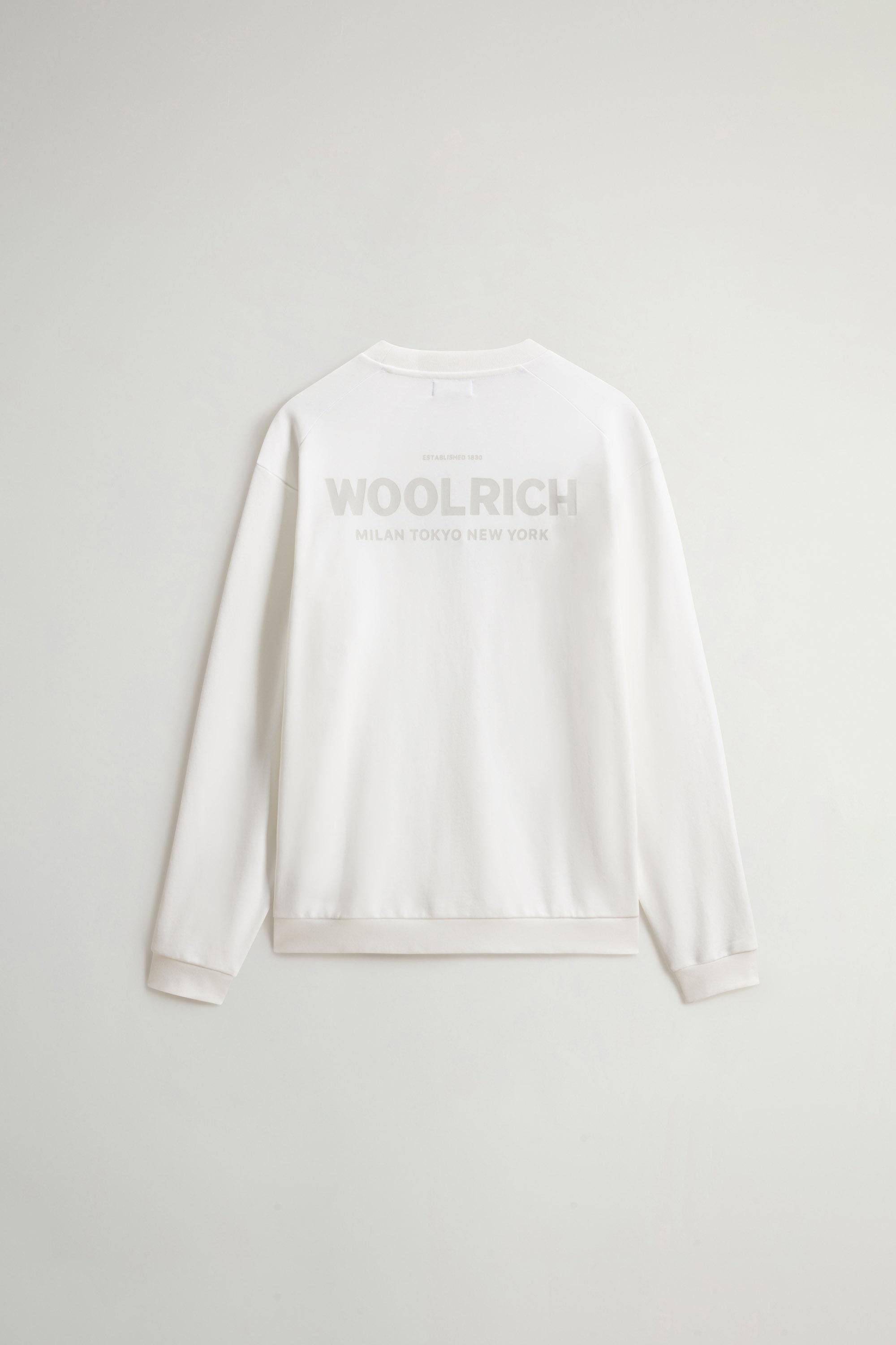 MACRO LOGO CREWNECK White photo 6 | Woolrich