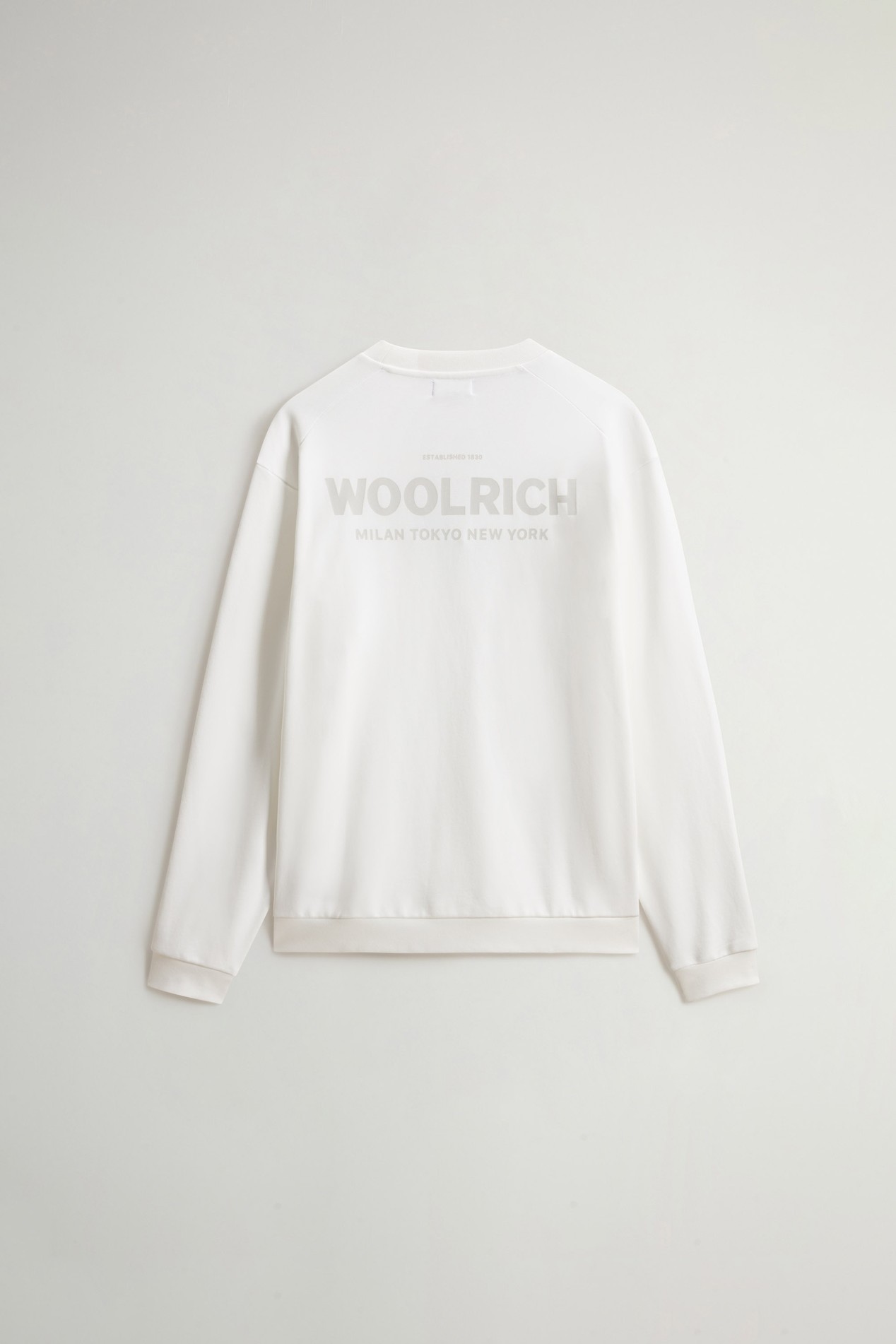 MACRO LOGO CREWNECK White photo 6 | Woolrich