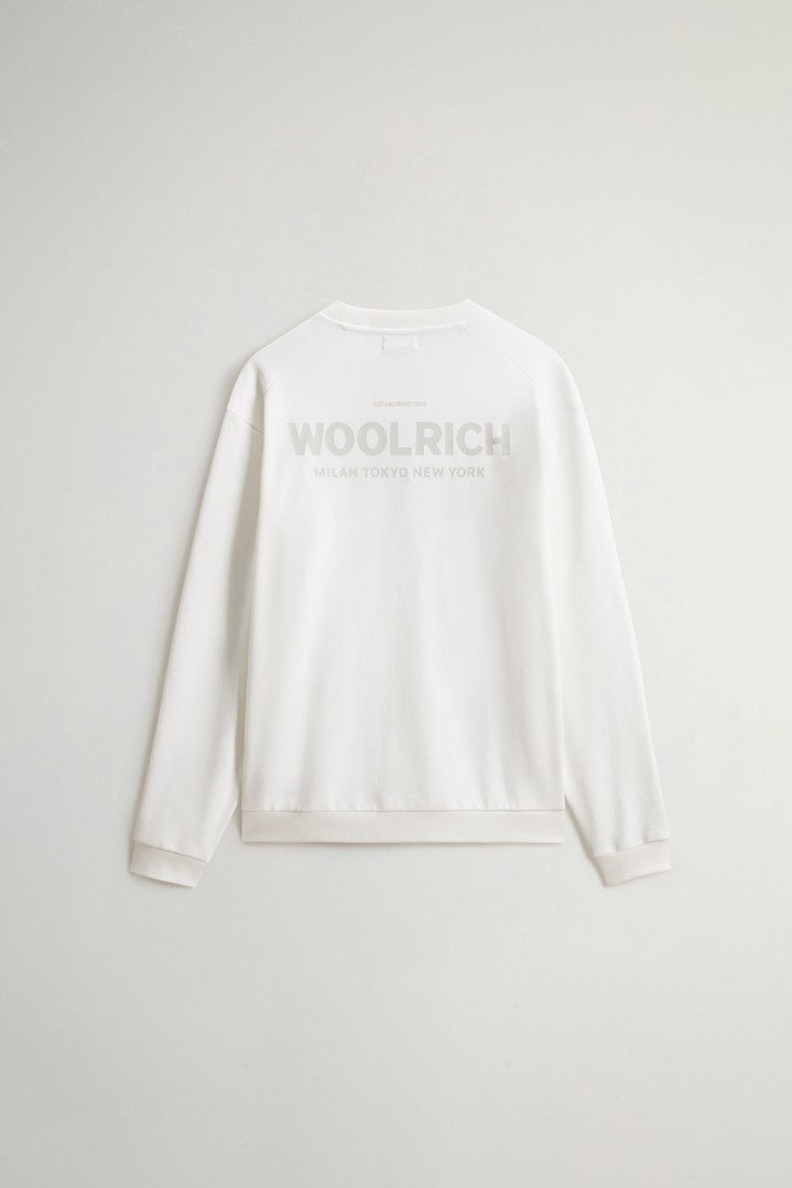 MACRO LOGO CREWNECK White photo 6 | Woolrich