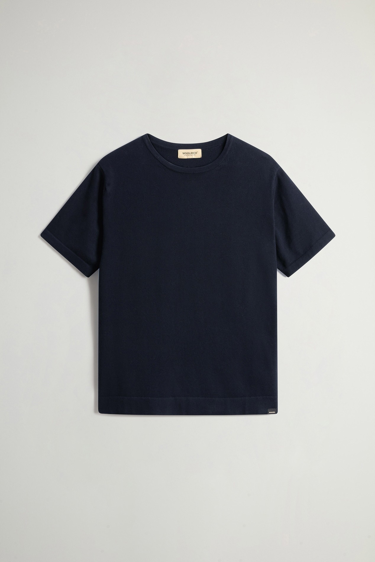 Short-Sleeved Pure Cotton Sweater Blue photo 5 | Woolrich