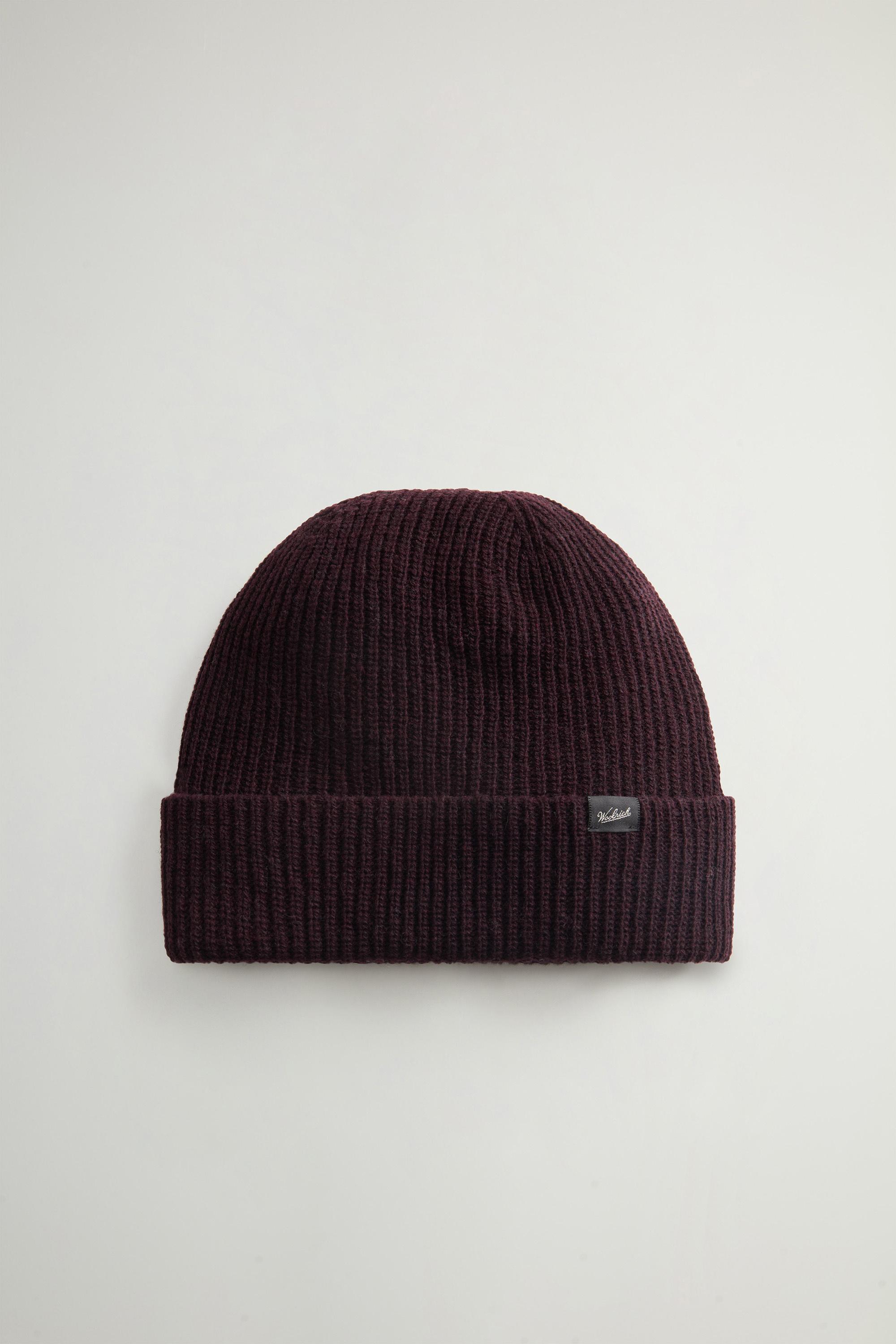 Beanie in Wool Blend Burgundy photo 1 | Woolrich