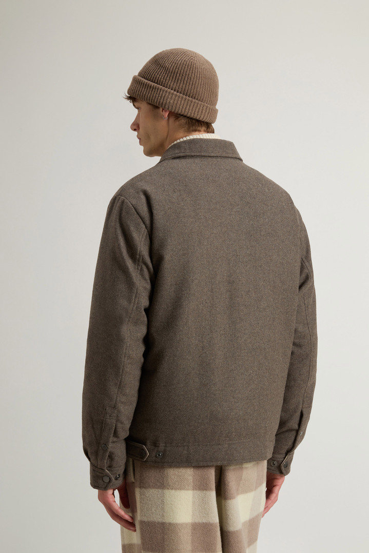 Surchemise Keating en laine italienne mélangée recyclée Marron photo 3 | Woolrich