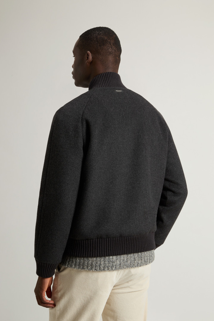 Miles Bomber Jacket in Wool Blend Gray photo 3 | Woolrich