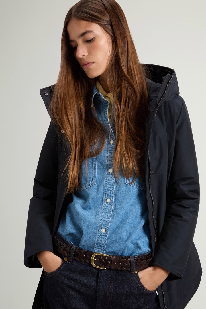 BOULDER FAUX FUR PARKA Blue photo 4 | Woolrich