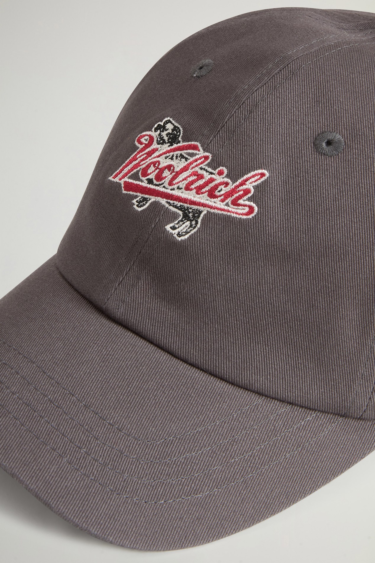 LOGO BASEBALL CAP Gray photo 3 | Woolrich