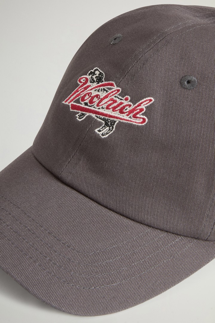 LOGO BASEBALL CAP Gray photo 3 | Woolrich