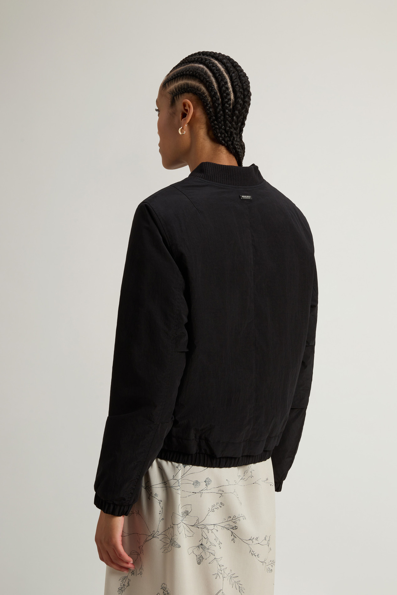 Grace Bomber Jacket in Peached Poly Black photo 3 | Woolrich