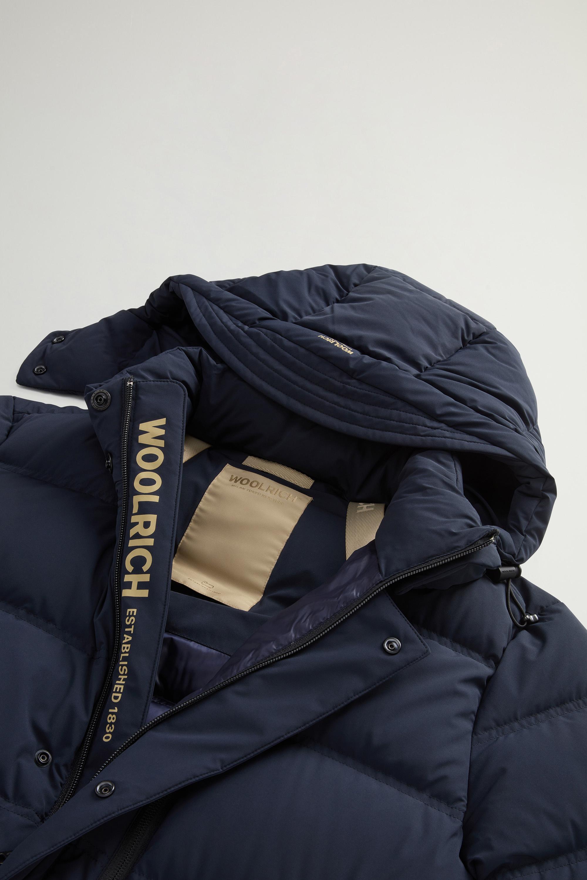 MATT STRETCH LONG PUFFER Blue photo 7 | Woolrich