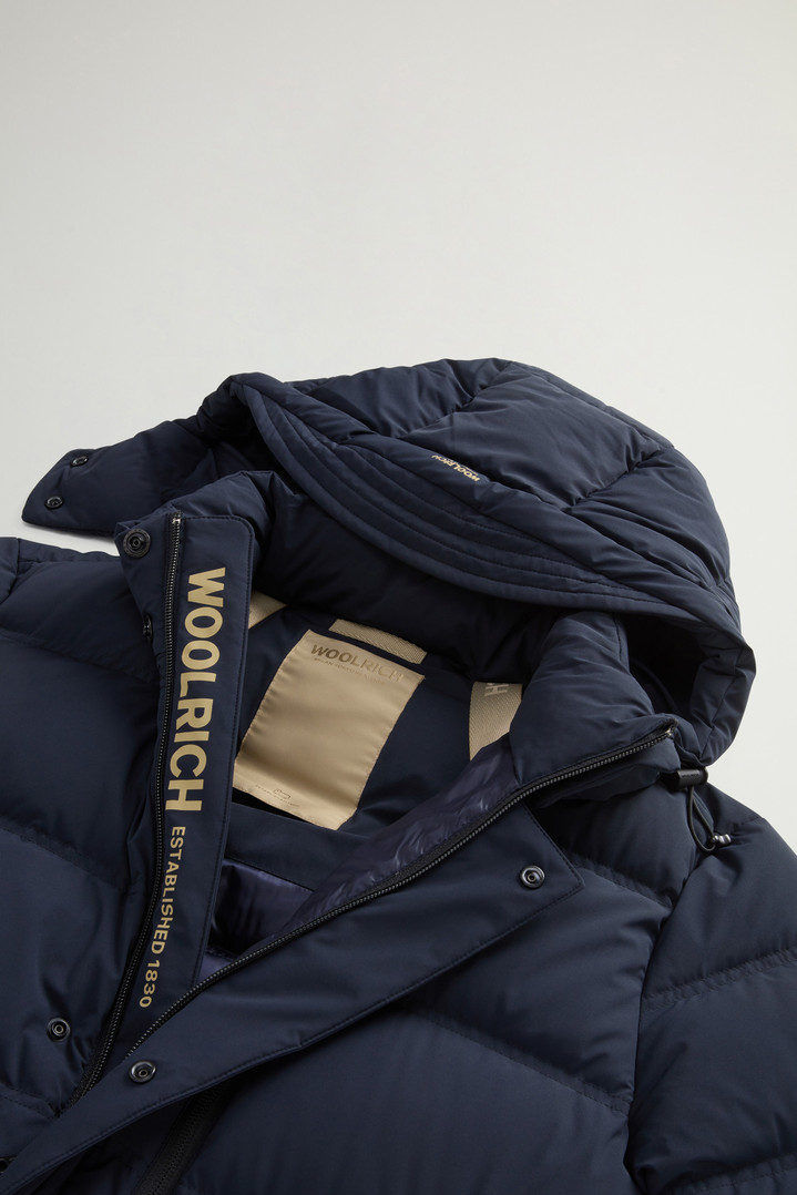 MATT STRETCH LONG PUFFER Blue photo 7 | Woolrich