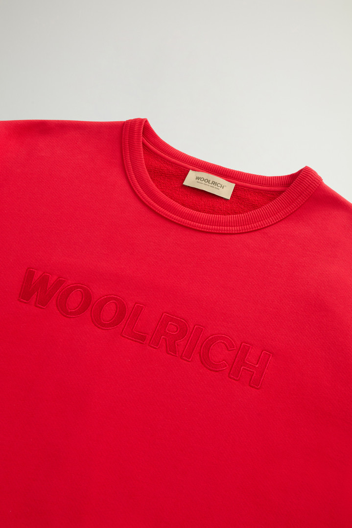 Crewneck Sweatshirt in Light Cotton-Blend Fabric Red photo 6 | Woolrich