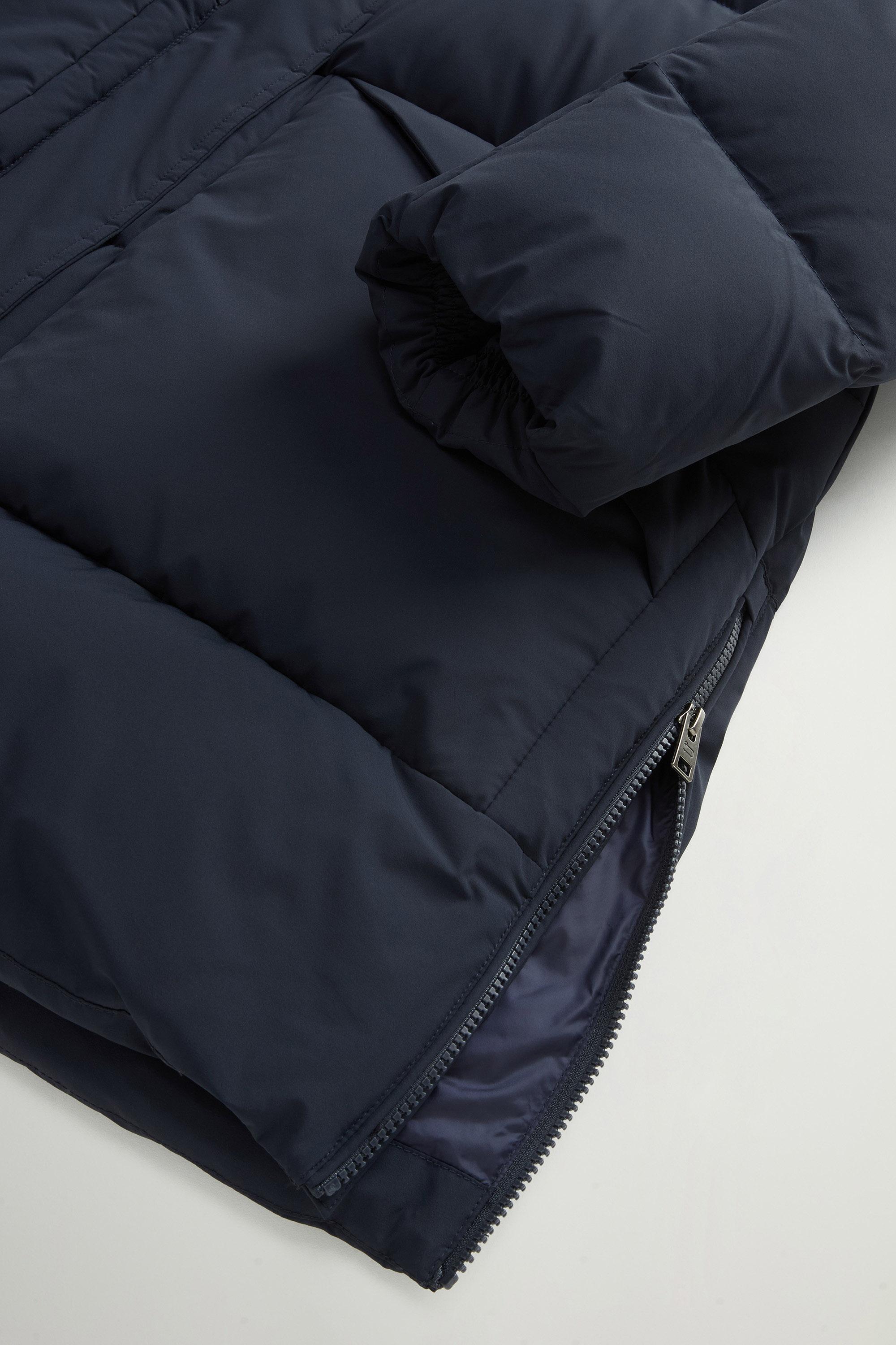 Quilted Madison Parka in Matte Stretch Nylon Blue photo 7 | Woolrich