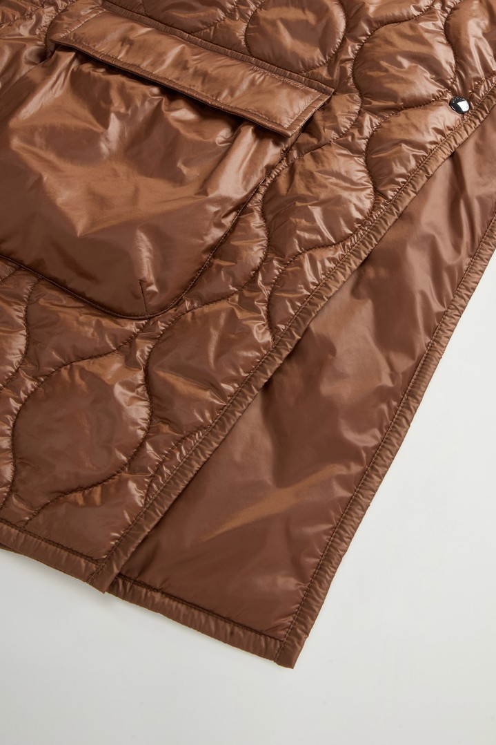 Quilted Cape in Urban Light Nylon Brown photo 8 | Woolrich