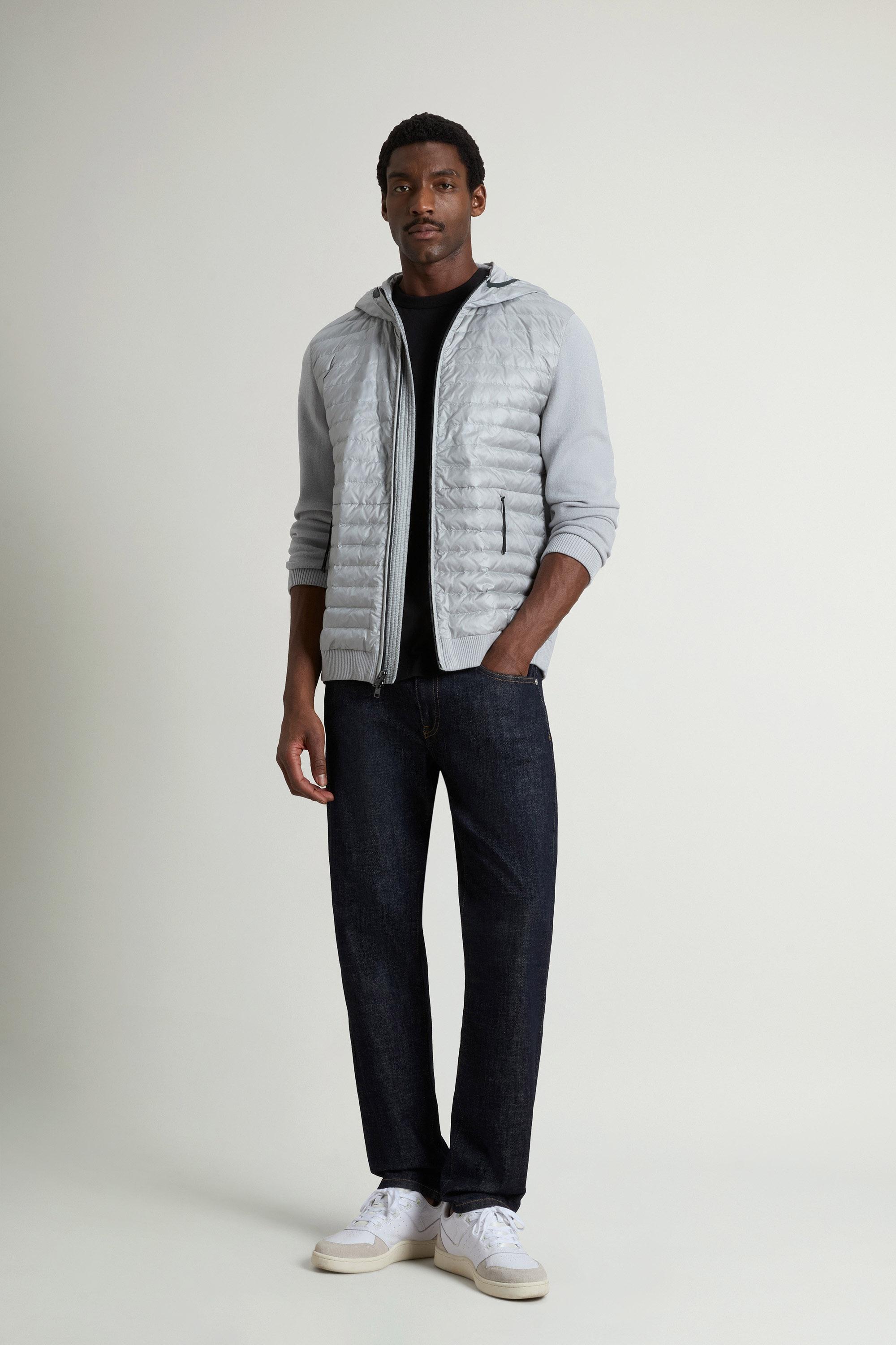 Allen Hybrid Jacket in Ripstop Nylon Gray photo 1 | Woolrich