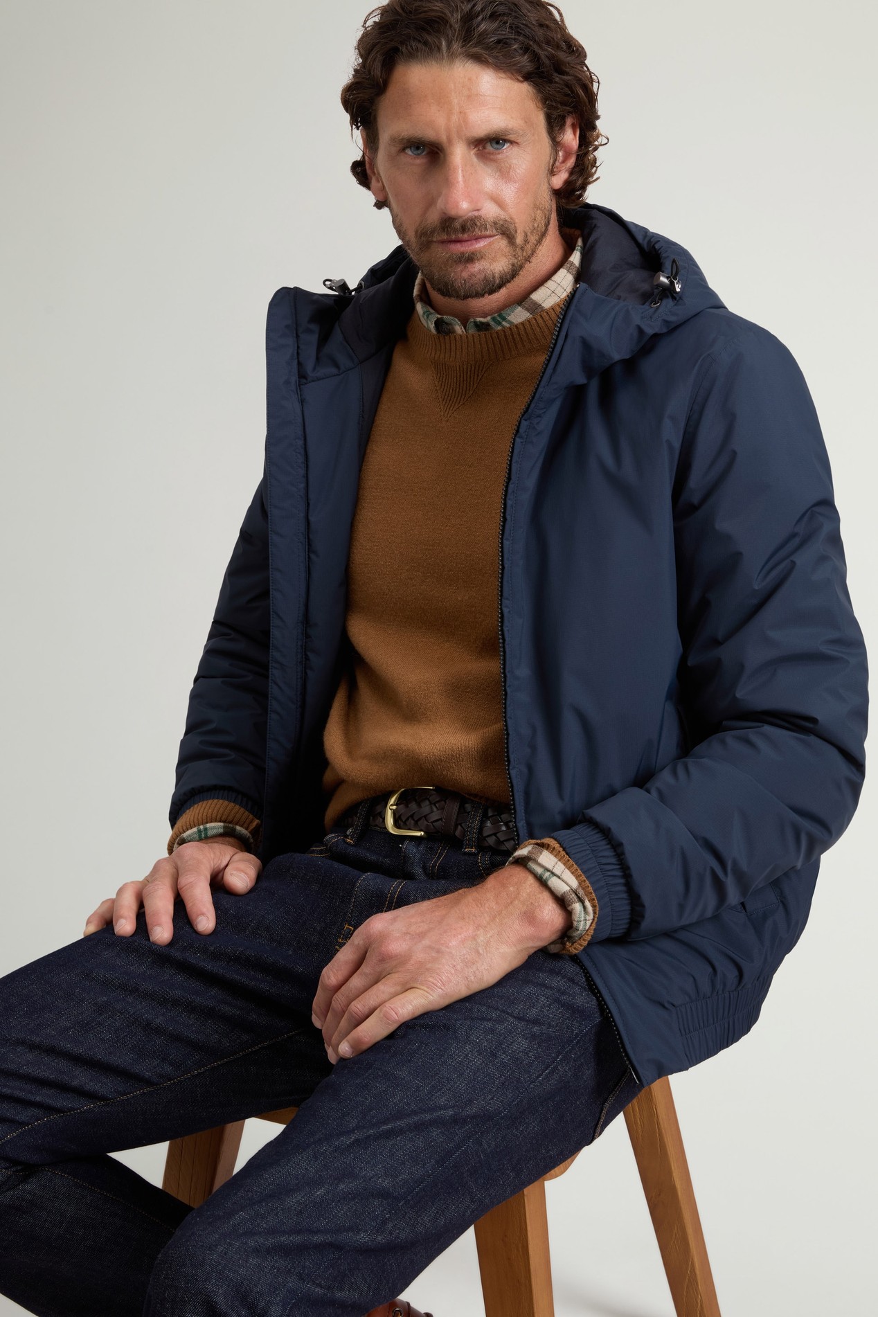 Jacket in Light Micro Ripstop Blue photo 4 | Woolrich