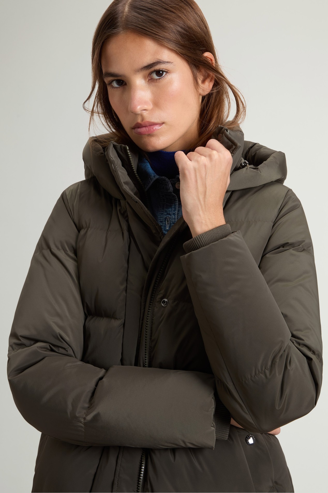 Long Kelly Down Jacket Green photo 4 | Woolrich