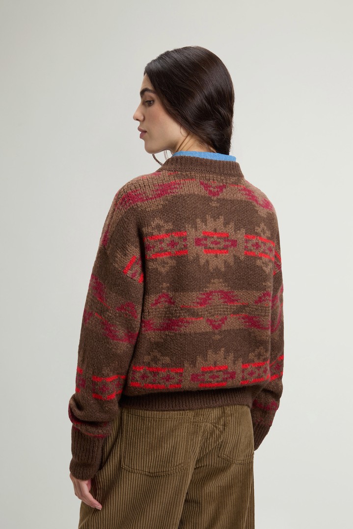 FAIRISLE CREWNECK Brown photo 3 | Woolrich