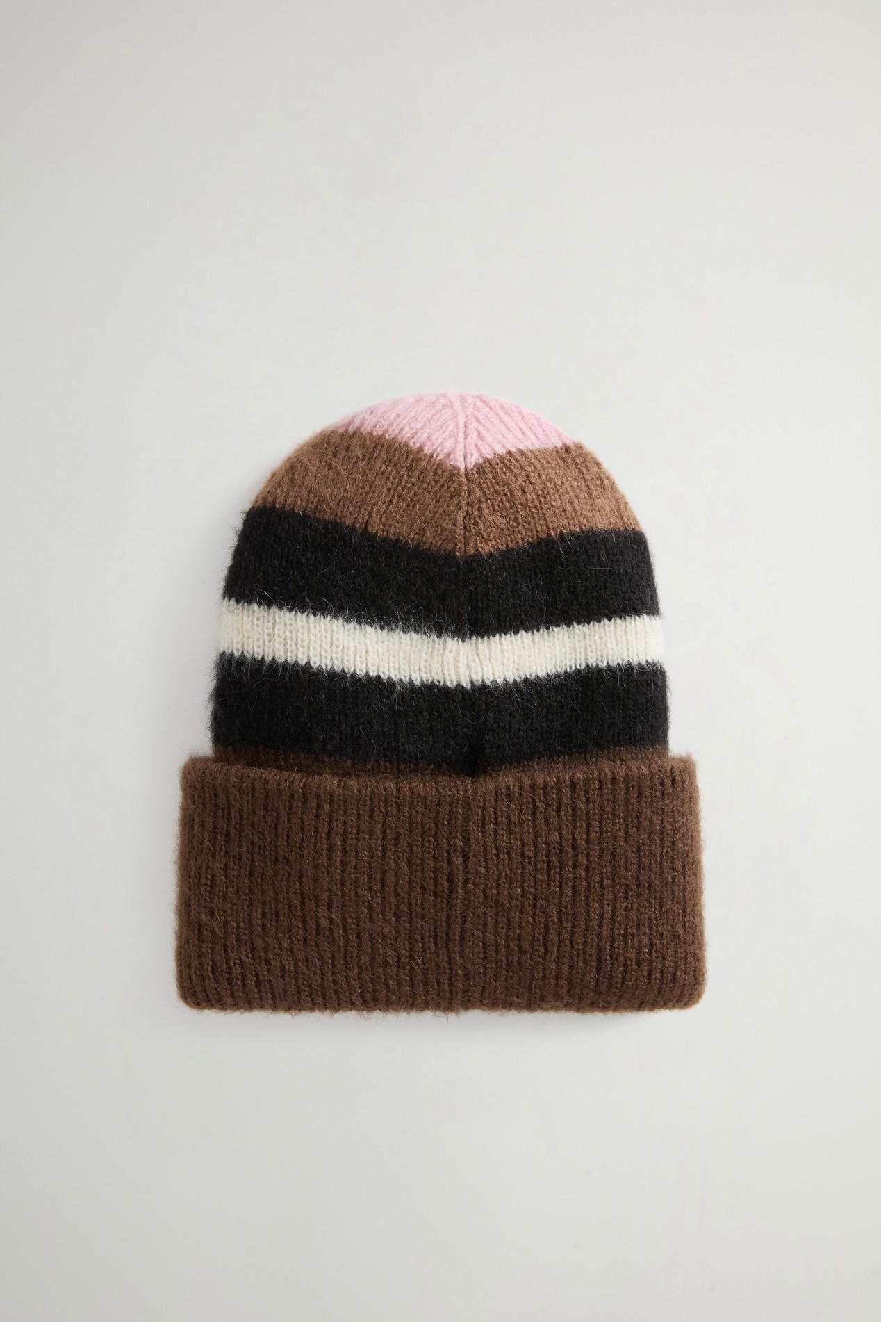 MOHAIR WOOL STRIPED BEANIE Purple photo 3 | Woolrich