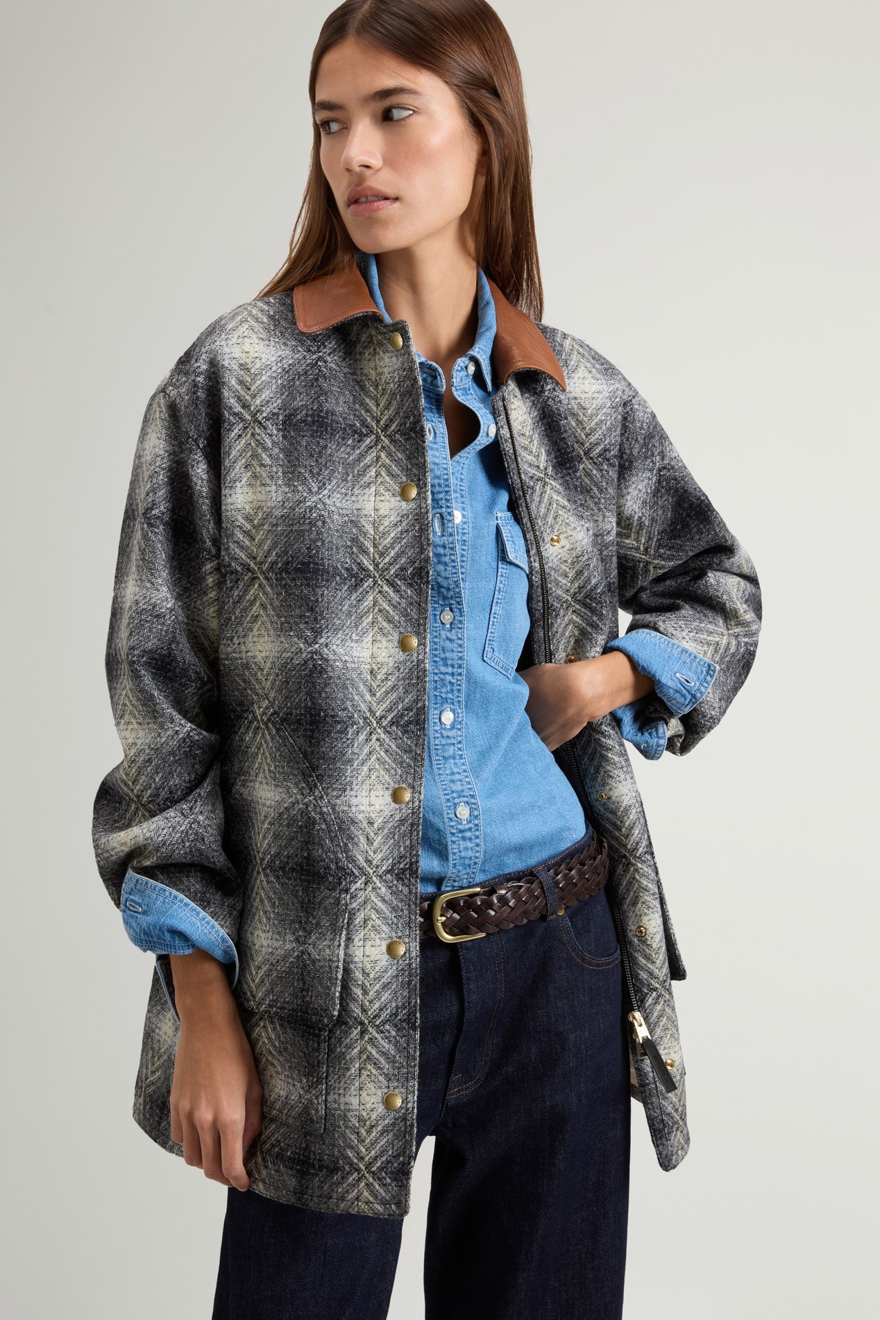 AZTEC MOON BARN COAT White photo 4 | Woolrich