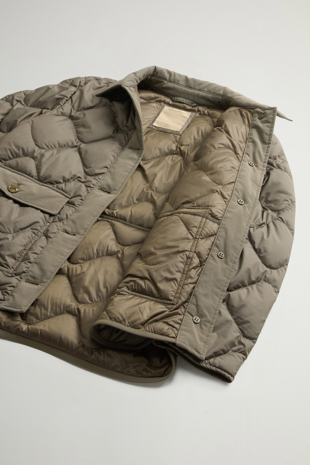 Quilted Microfiber Heritage Jacket Green photo 8 | Woolrich