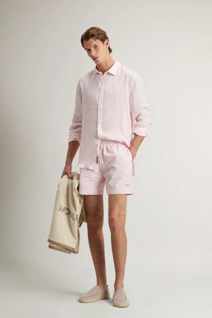 LINEN SHIRT Pink photo 2 | Woolrich